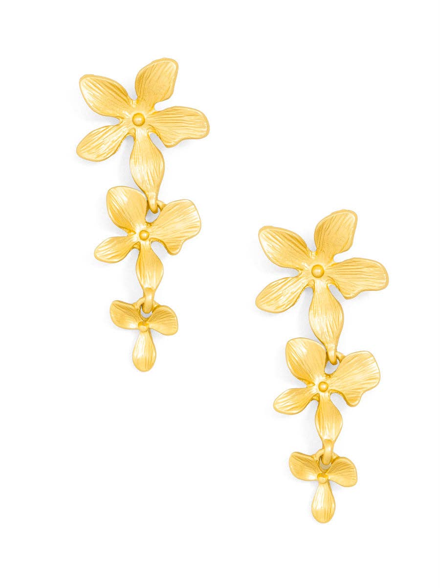 Charlotte Flower Drop Earrings