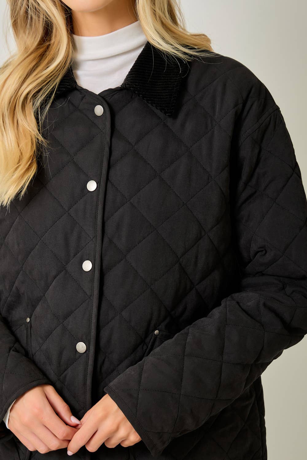 Maddie Quilted Jacket in Black