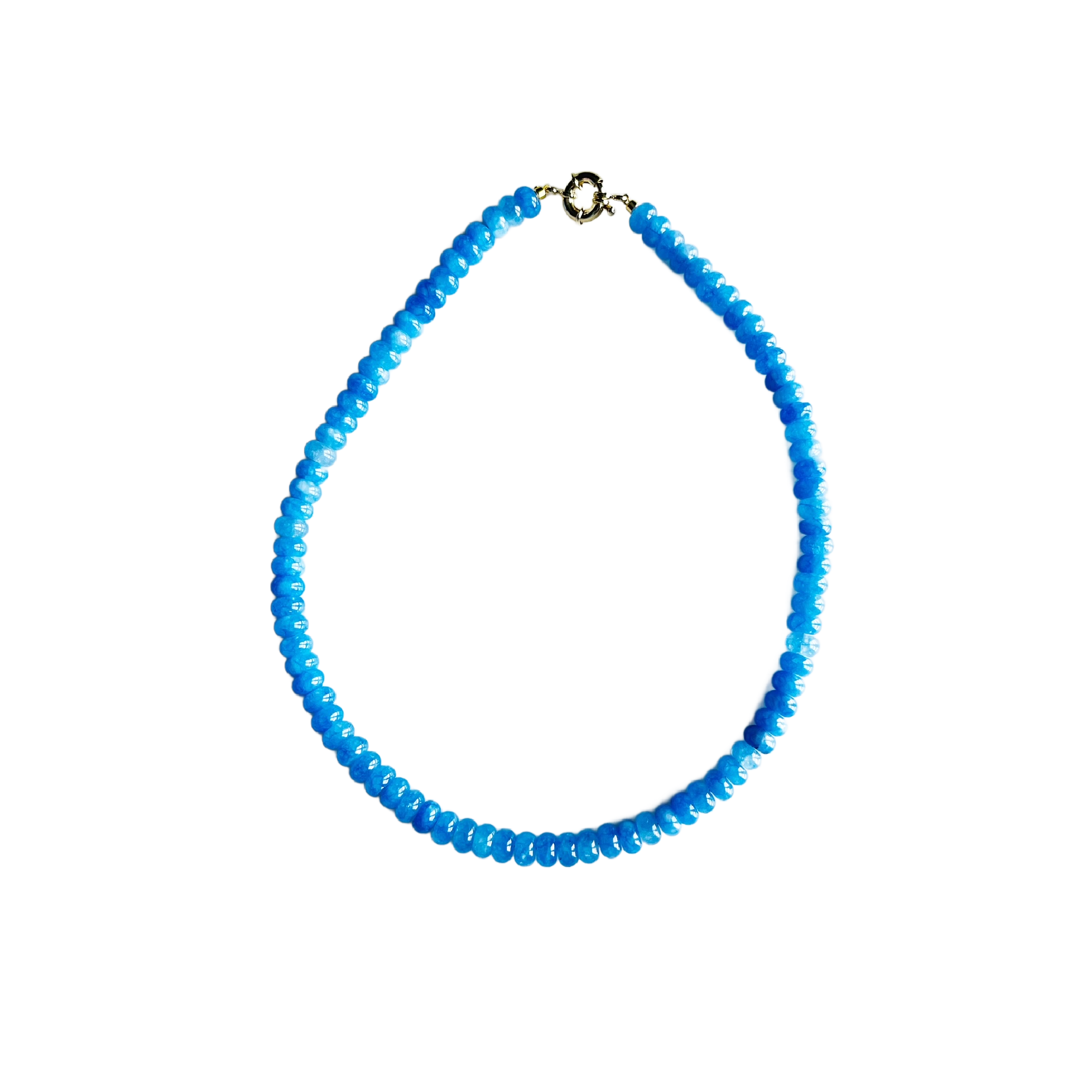 Periwinkle Blue Candy Stone Necklace
