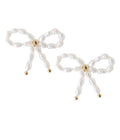 Charlotte Pearl Bow Earrings