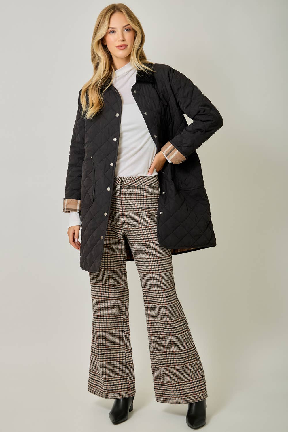 Maddie Quilted Jacket in Black