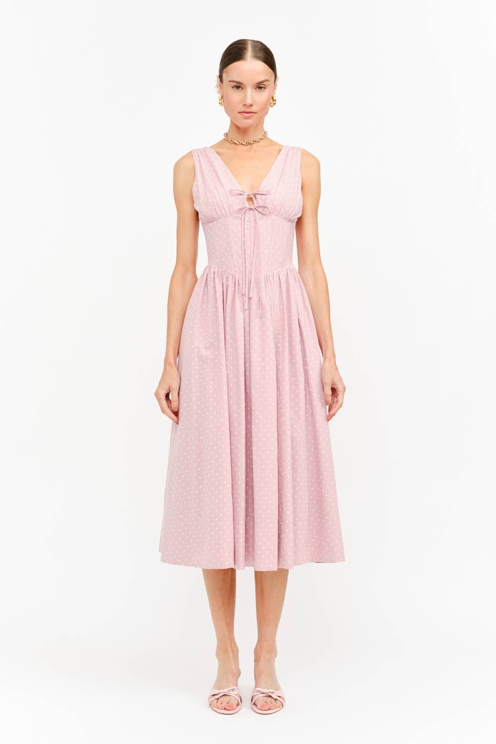 Holly Pink Dot Dress