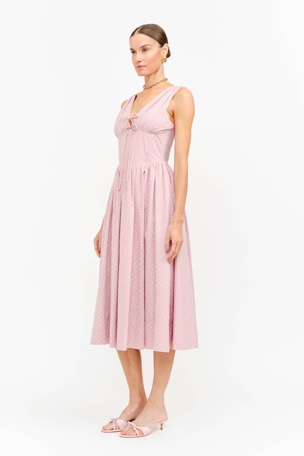 Holly Pink Dot Dress