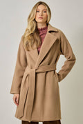 Gracei Collar Robe Coat in Camel