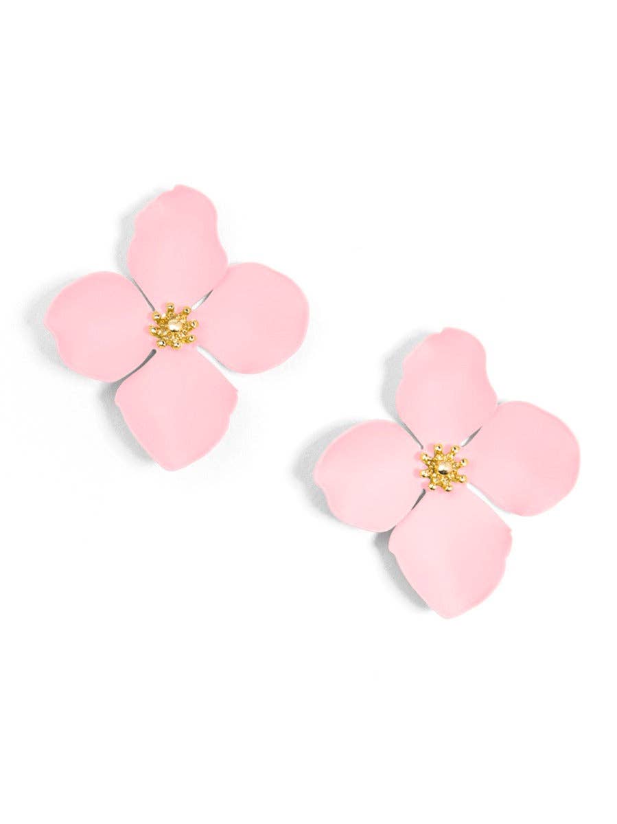 Garden Party Earrings in Light Pink