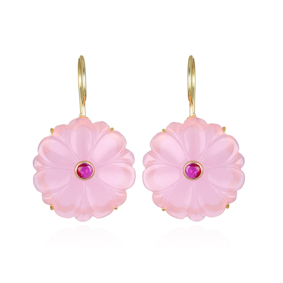 Magnolia Earring in Strawberry Pink