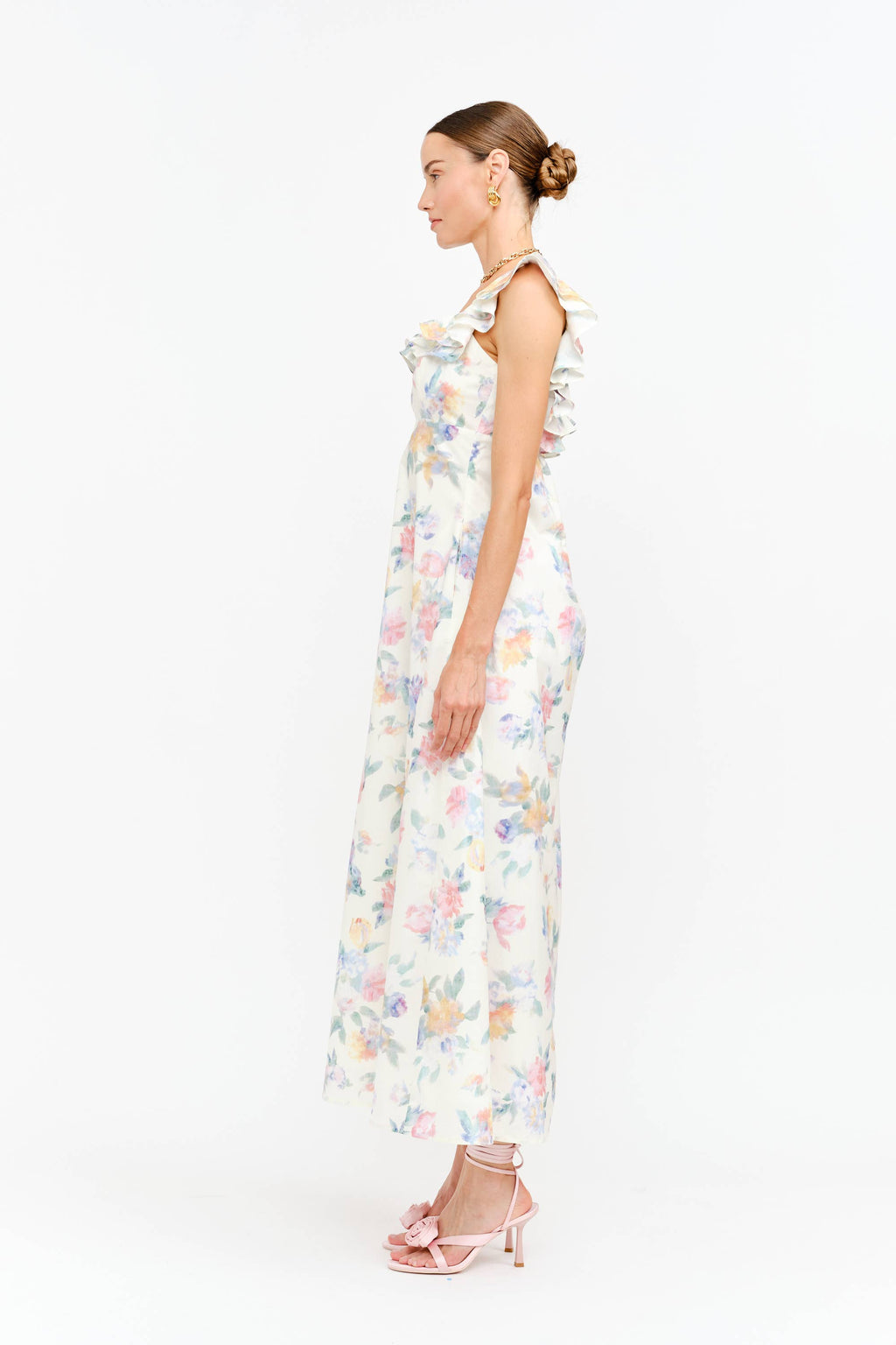 Eleanor Dress in Pink Floral