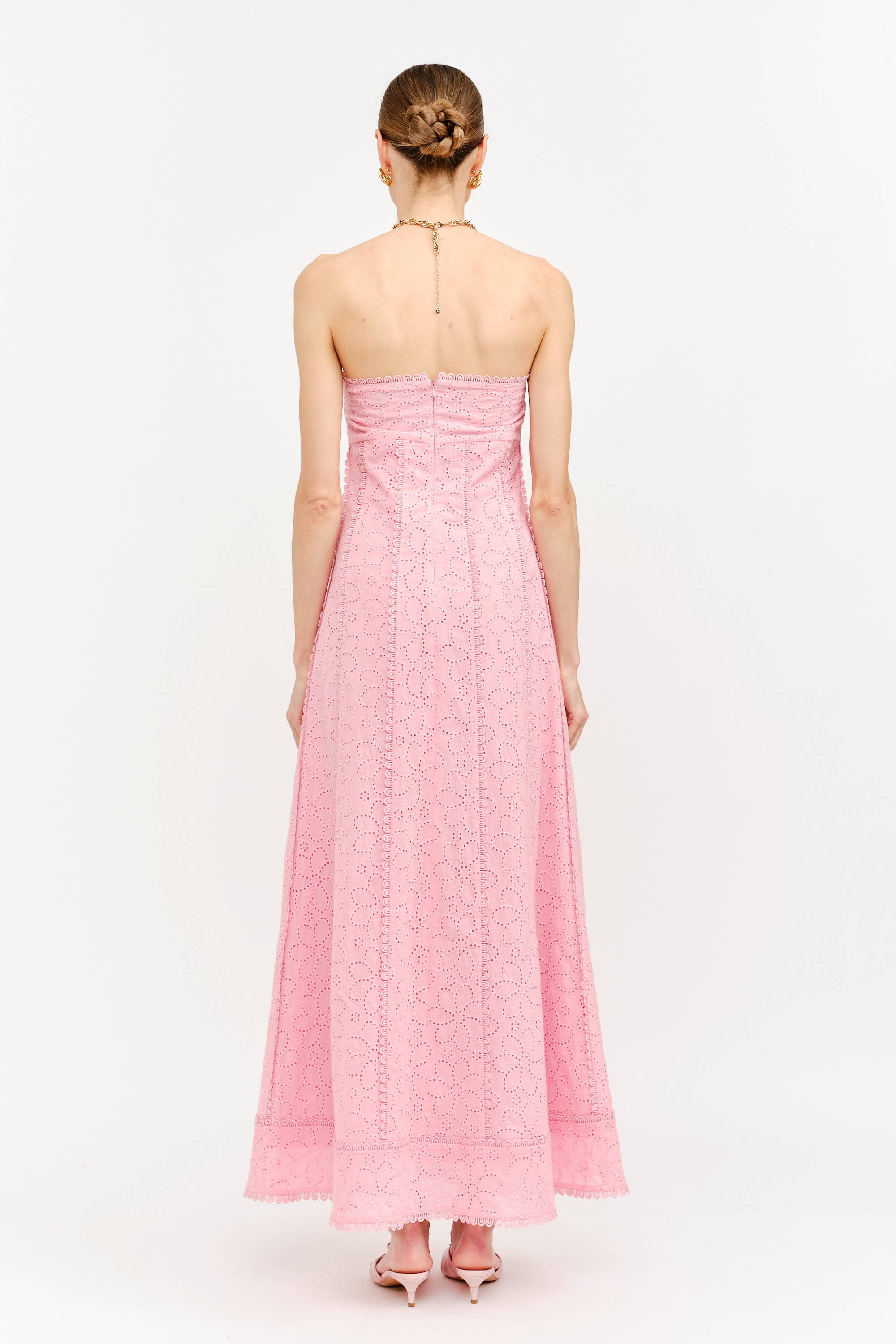 Lottie Dress in Light Pink Floral
