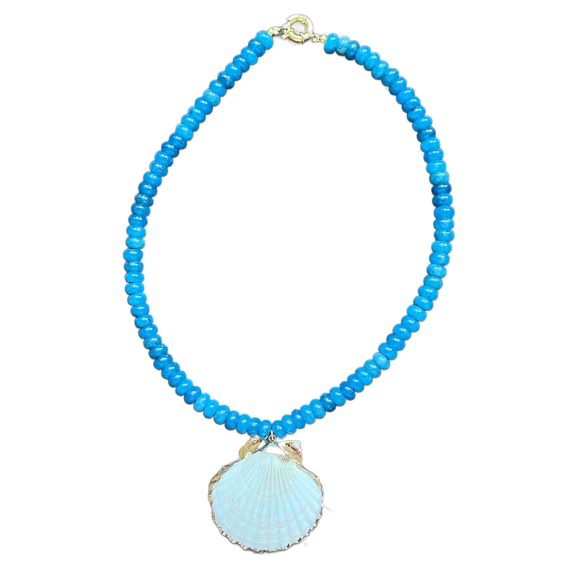 Shell Candy Necklace in Blue Ocean