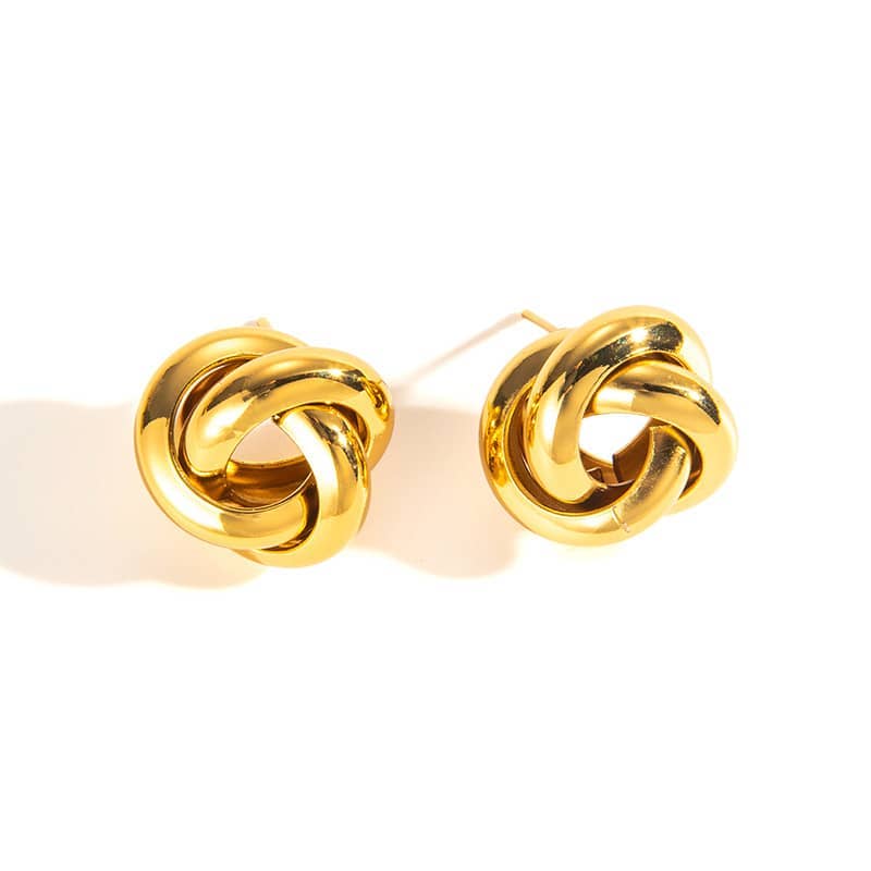 Captain Knotted Stud Earrings