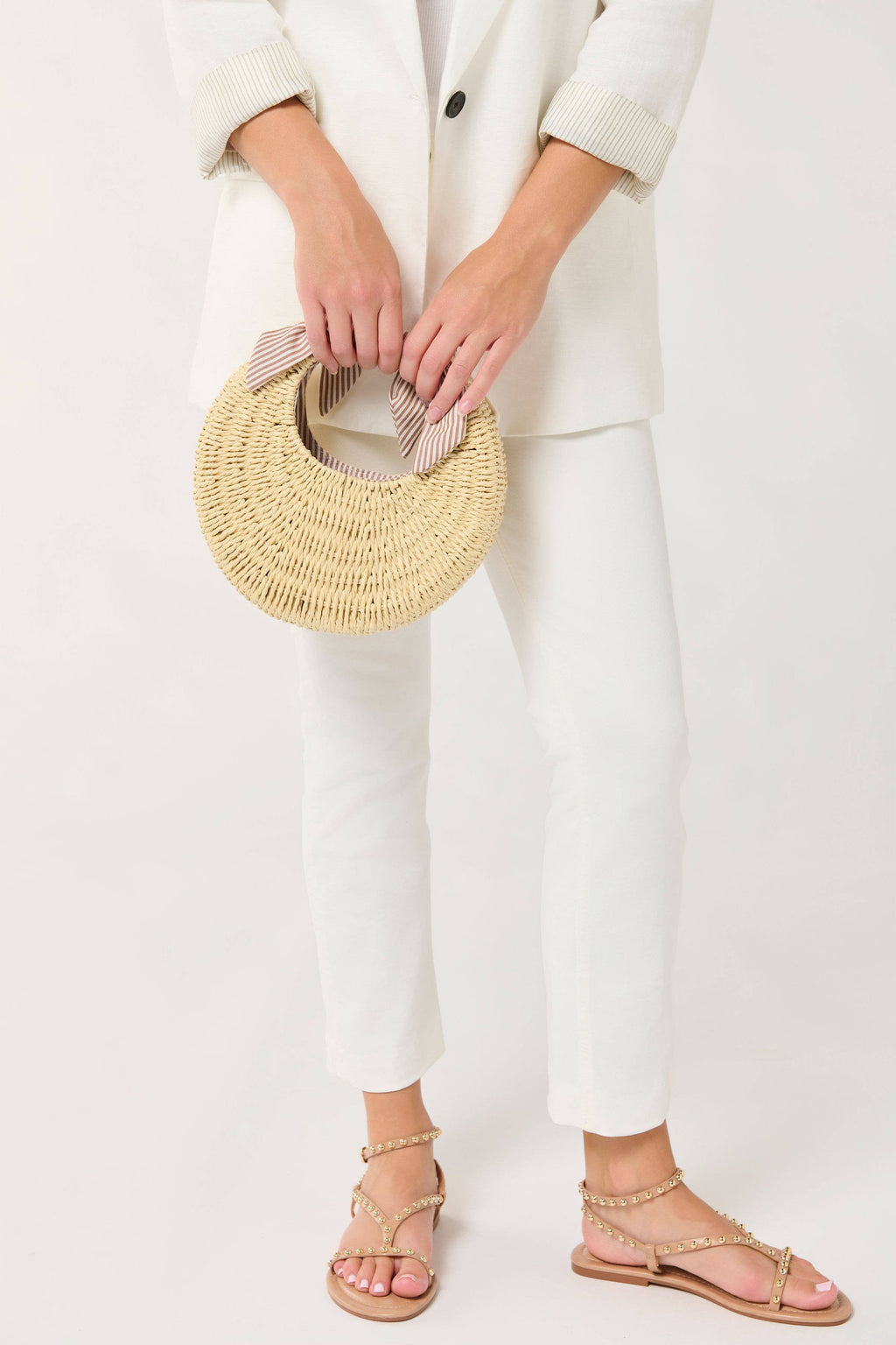 Maris Bag with Stripe Tie Handle