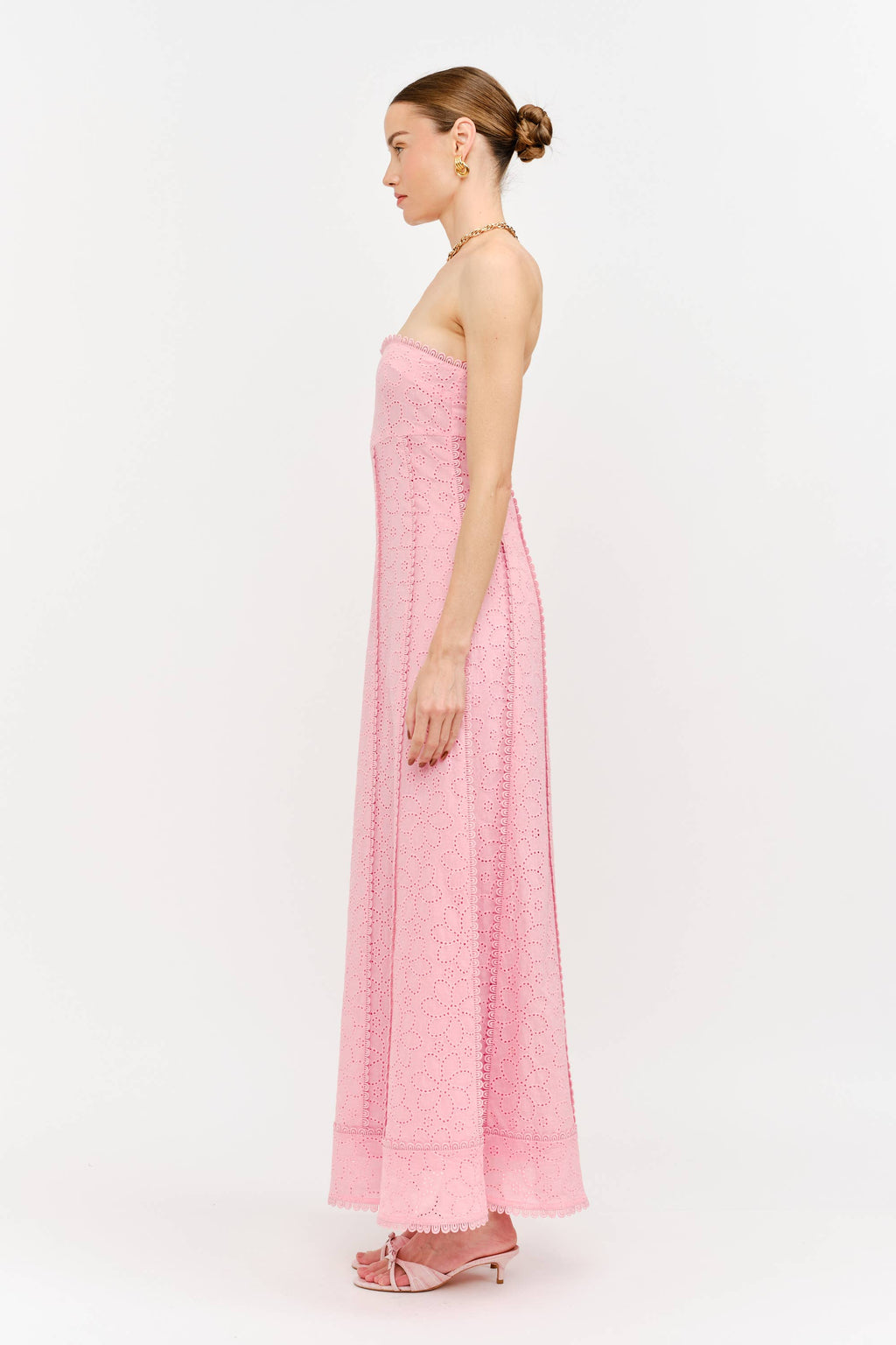 Lottie Dress in Light Pink Floral