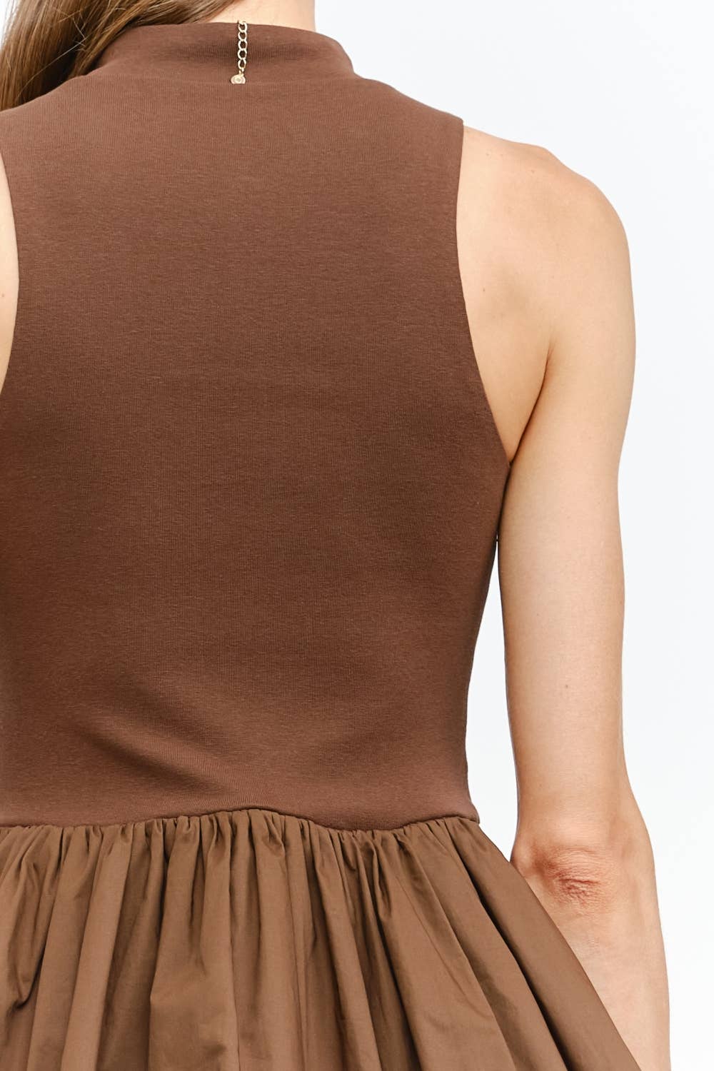 Zoey Dress in Cocoa Brown