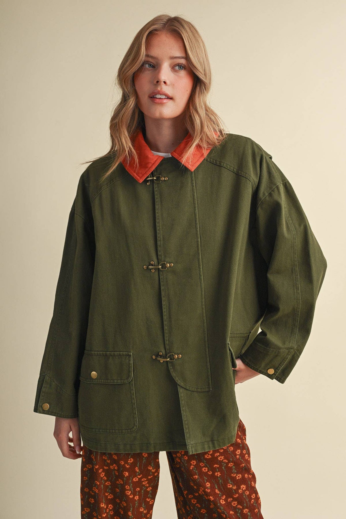 Rosie Jacket in Olive Green