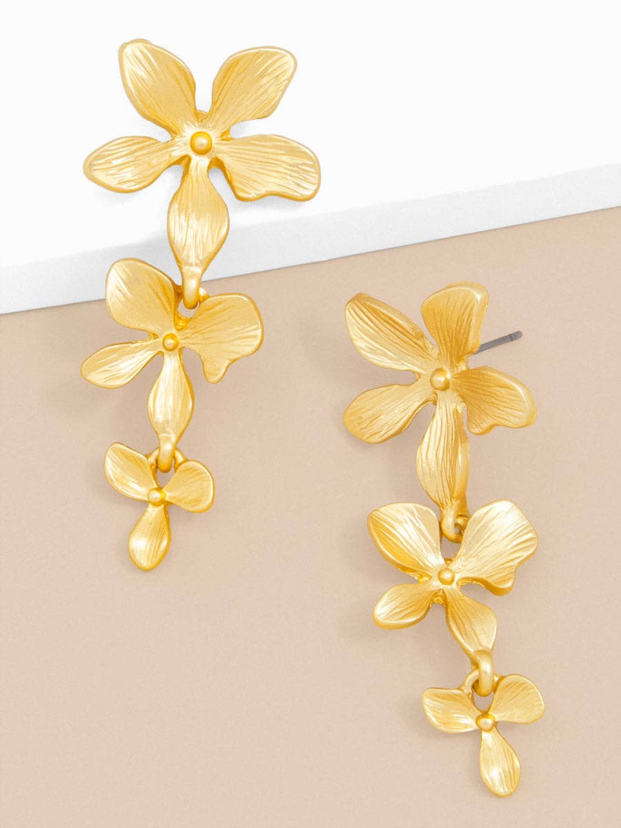 Charlotte Flower Drop Earrings