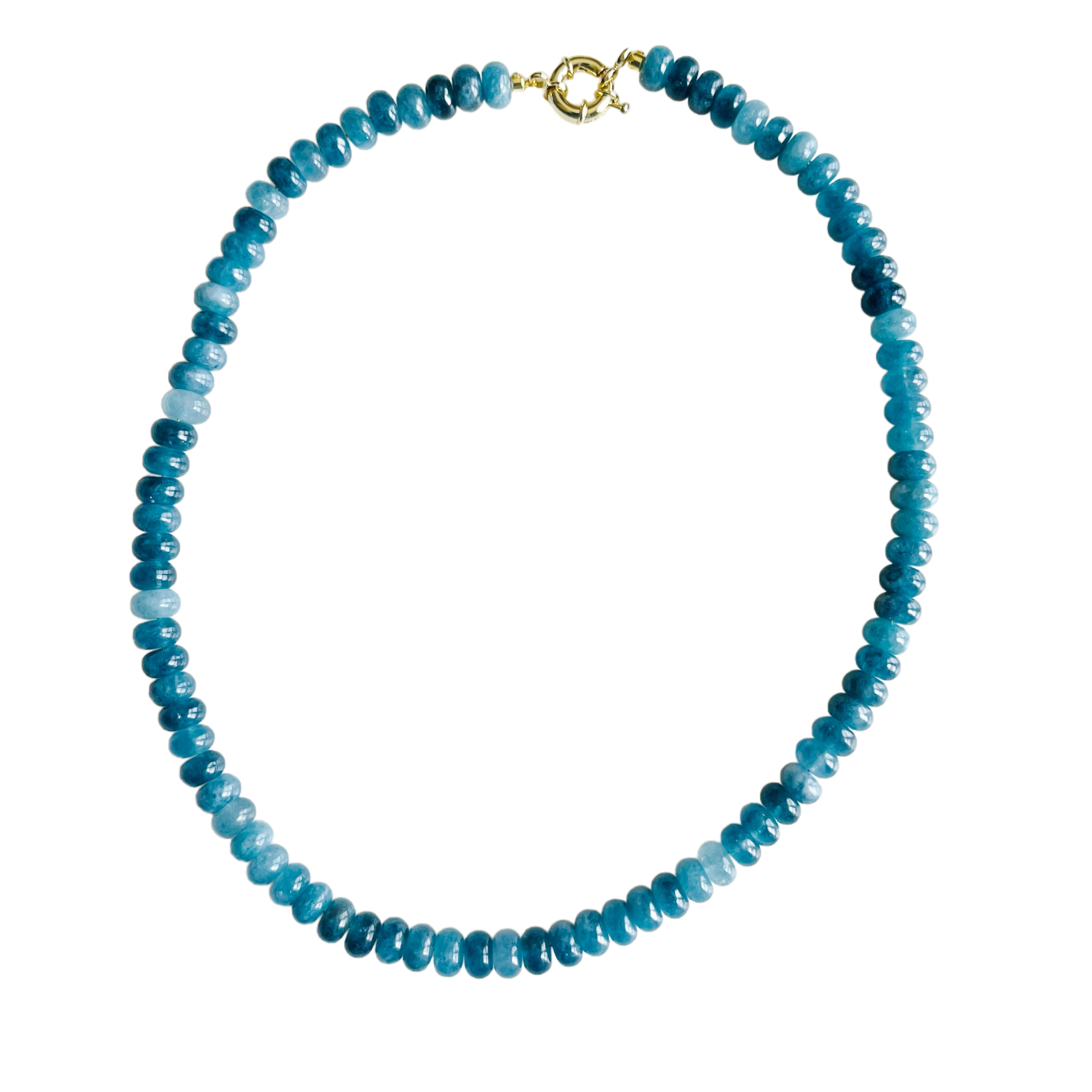 Blue Gray Candy Stone Necklace