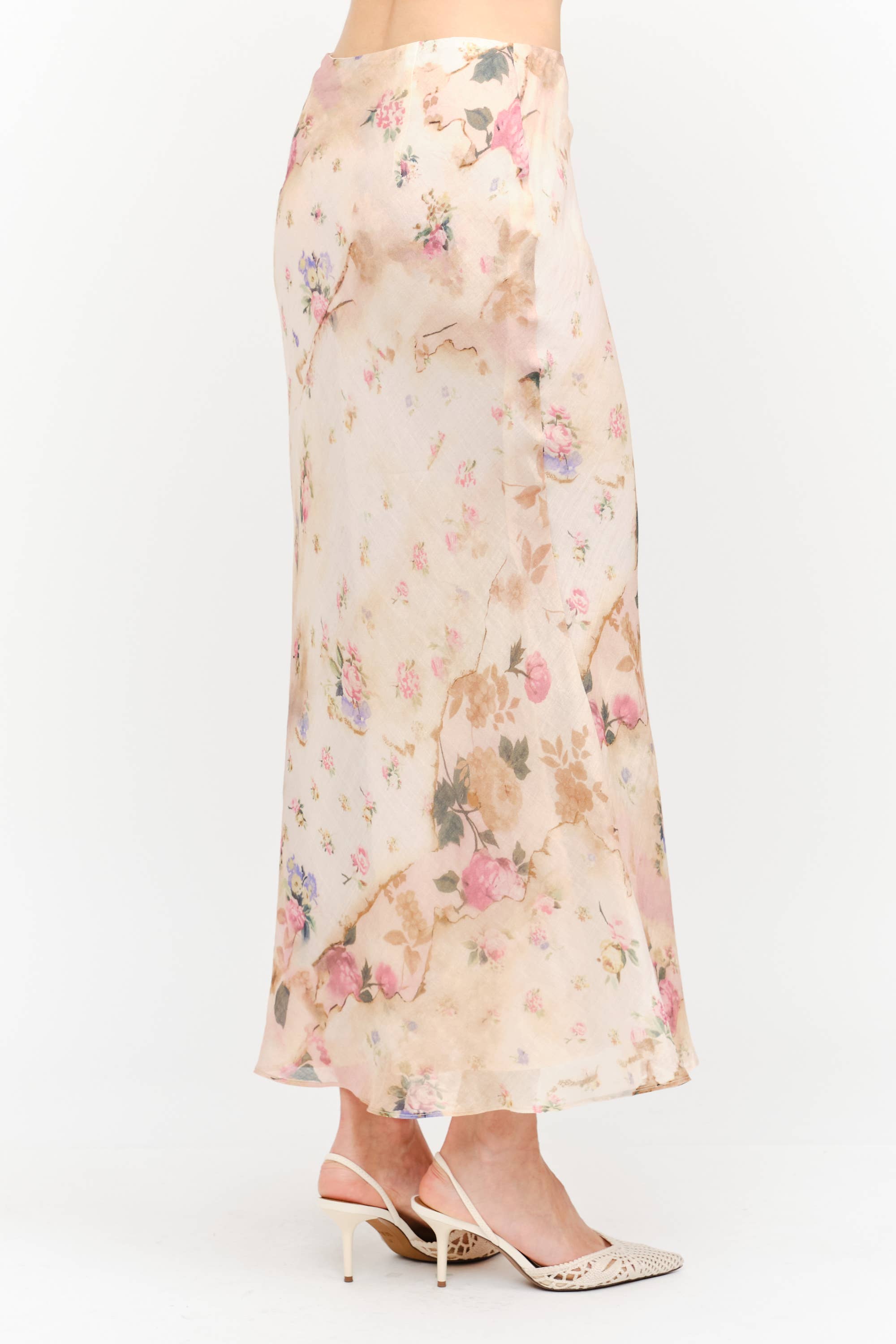 Sloan Skirt in Natural Multi