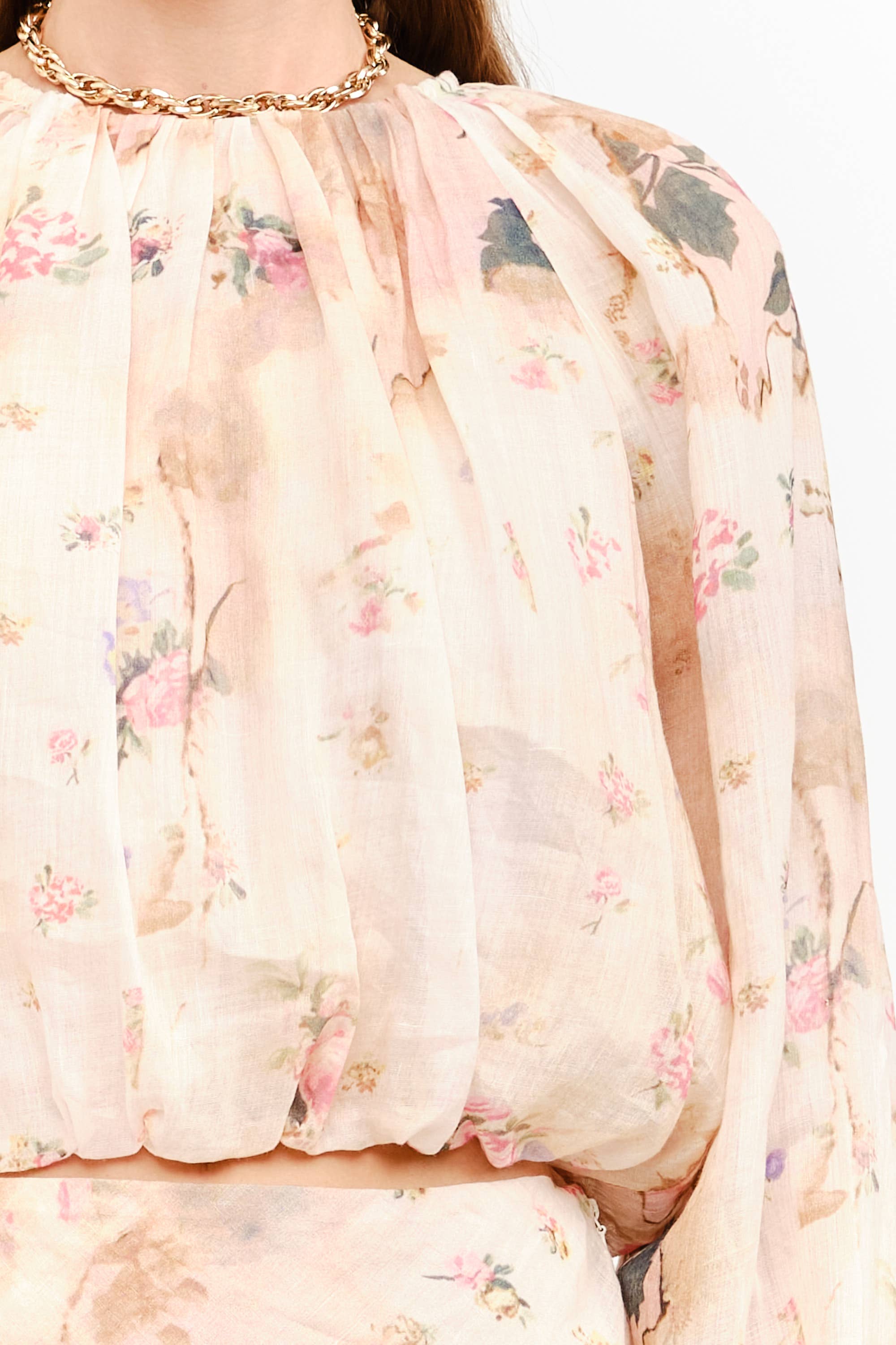 Sloan Blouse in Natural Multi