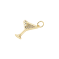 Gold CZ Martini Glass