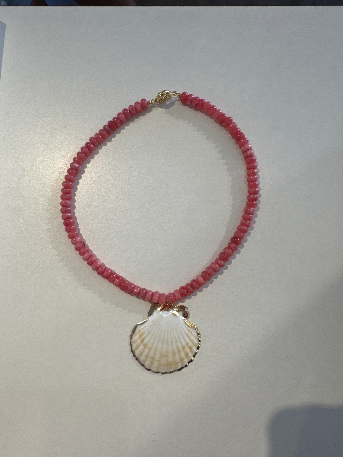 Shell Candy Necklace in Bubblegum Pink