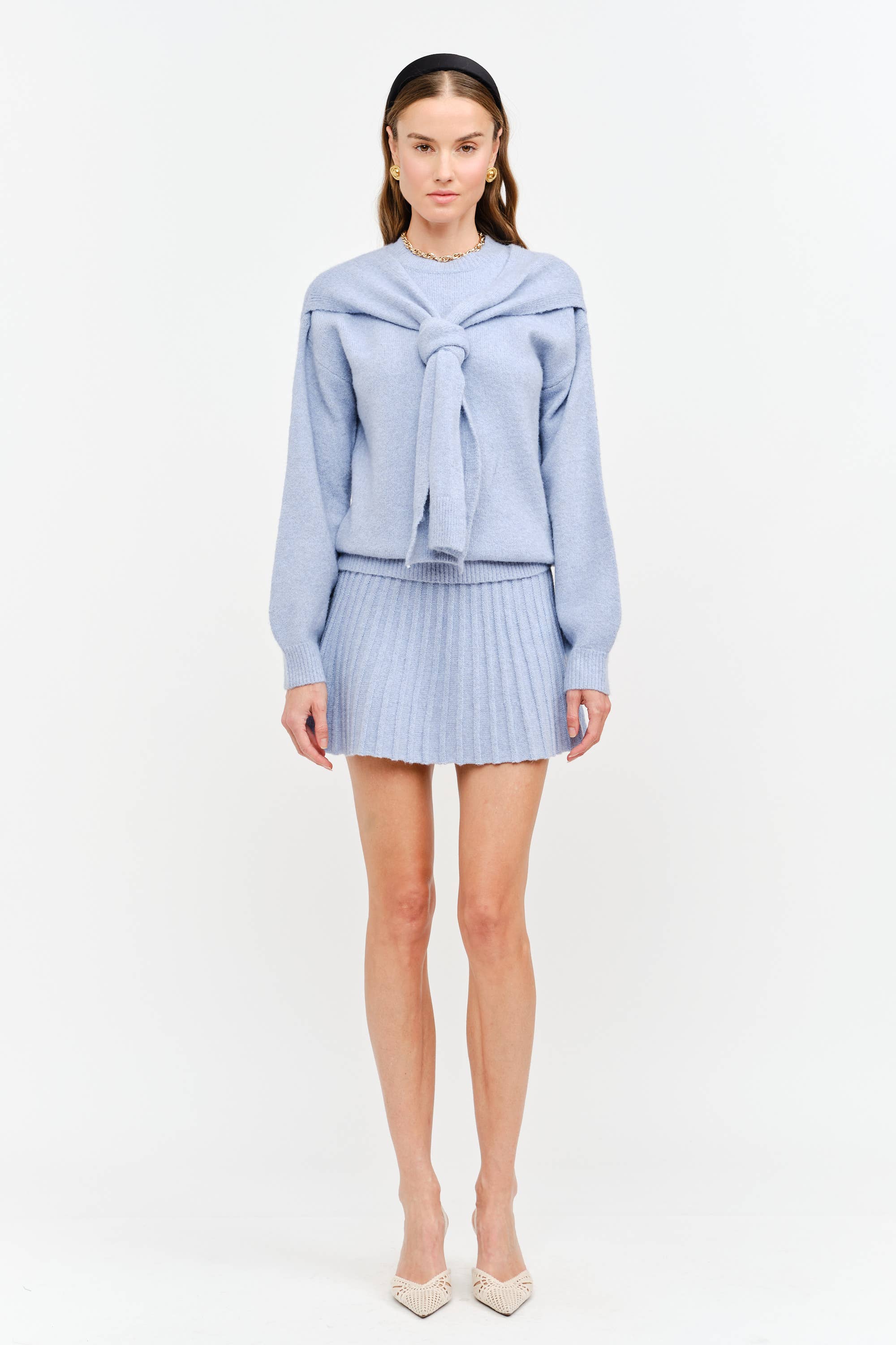 Annie Dusty Blue Sweater