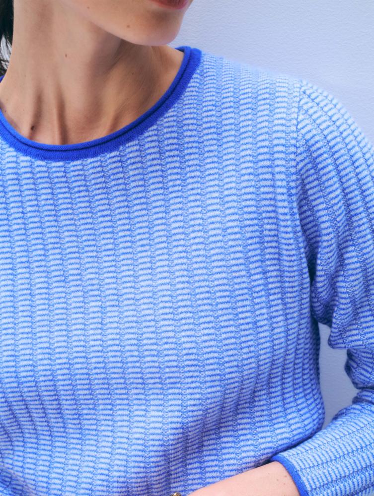 CASHMERE TEXTURED CREWNECK