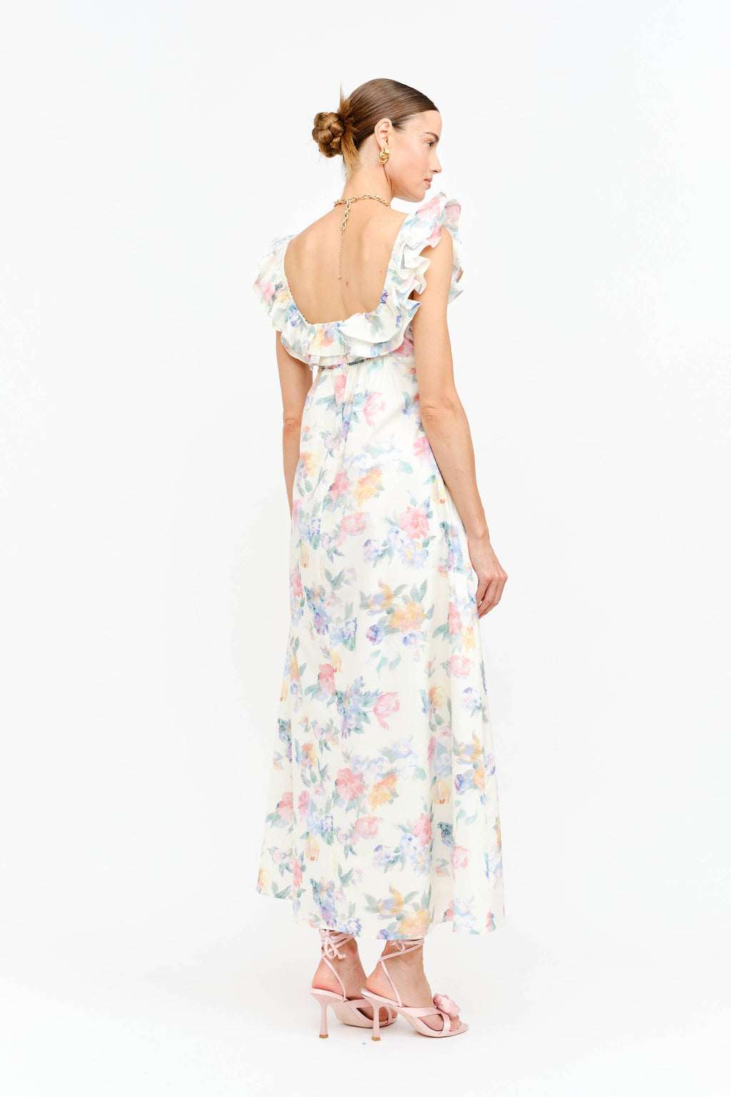 Eleanor Dress in Pink Floral