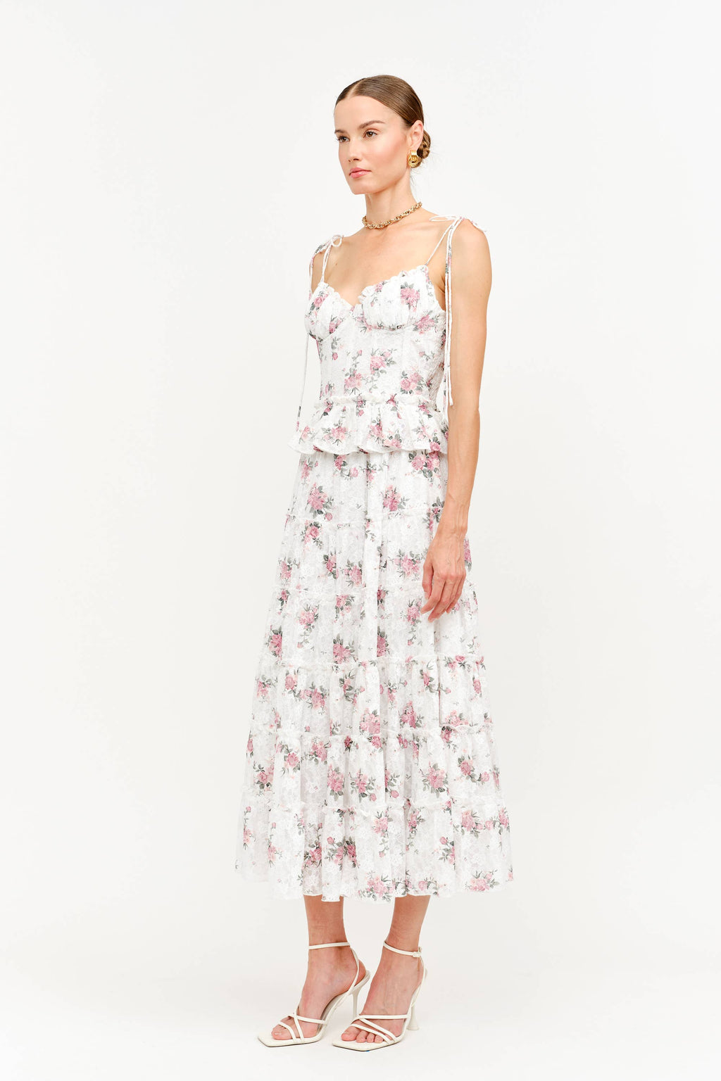 Jo Jo Floral Top with Ties