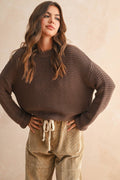 Betty Cotton Sweater in Chocolate