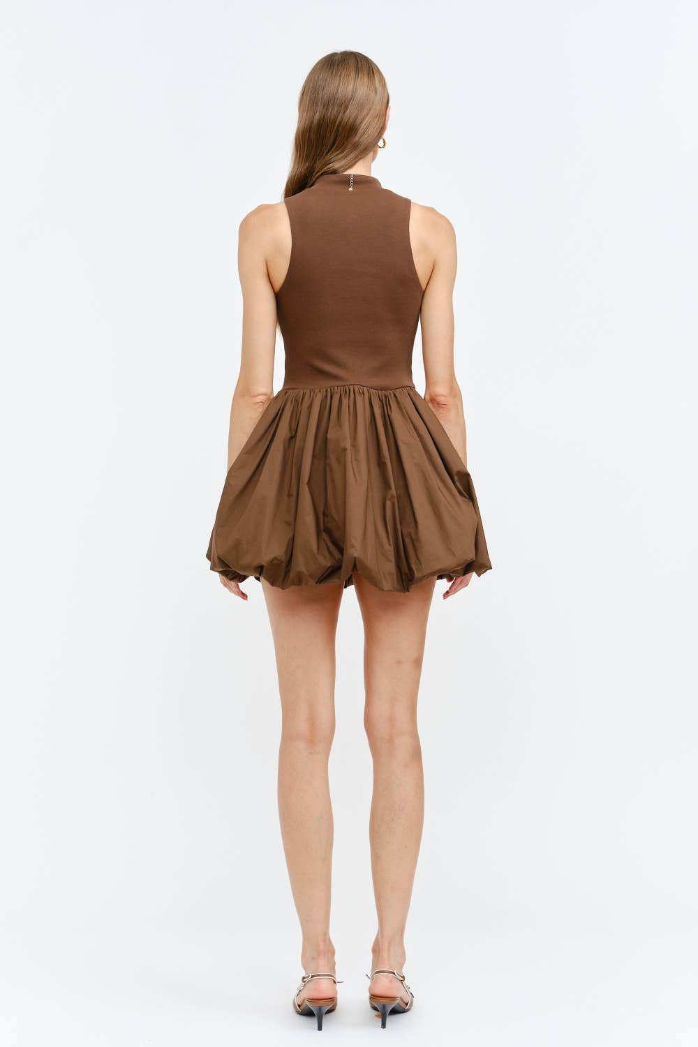 Zoey Dress in Cocoa Brown