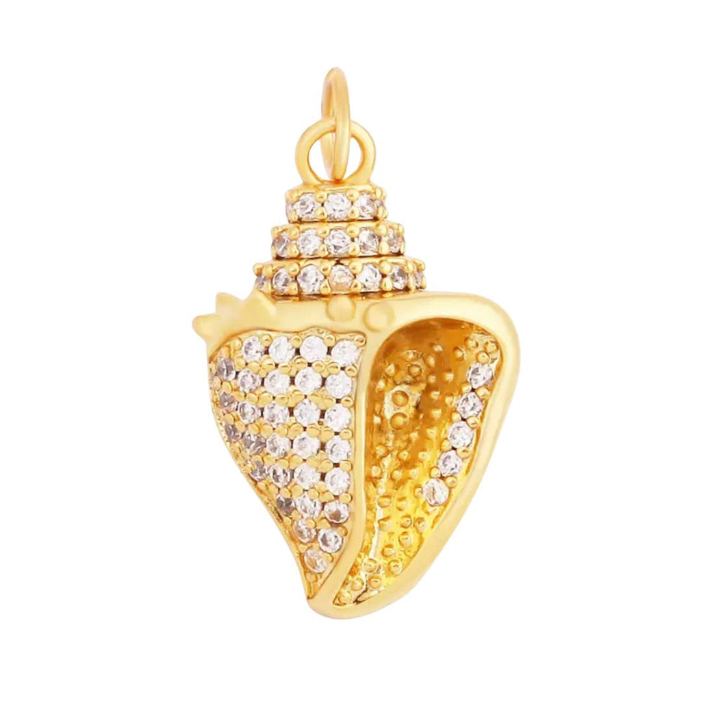 Pave Seashell Charm