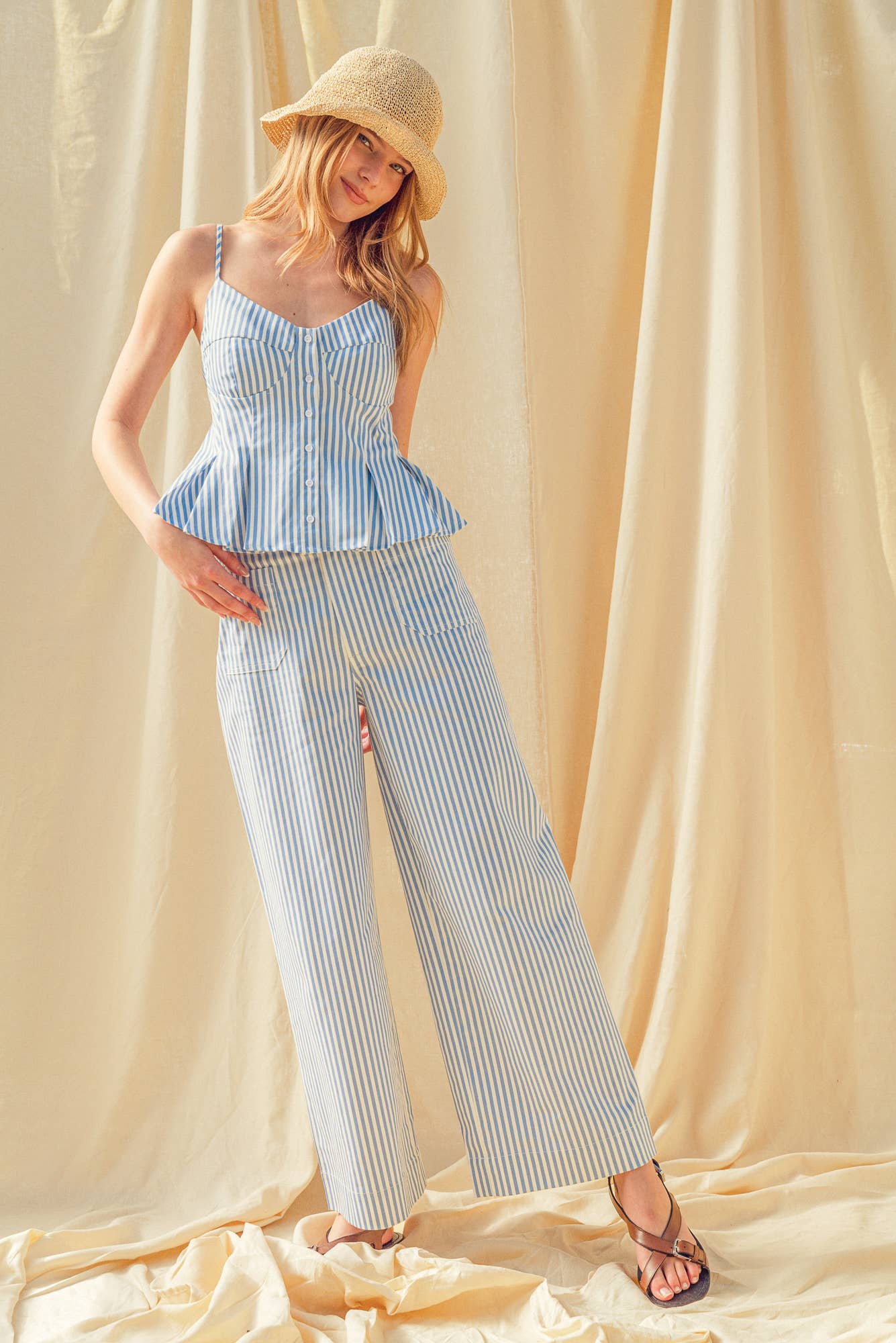 Mary Ann Pant in Blue Stripe