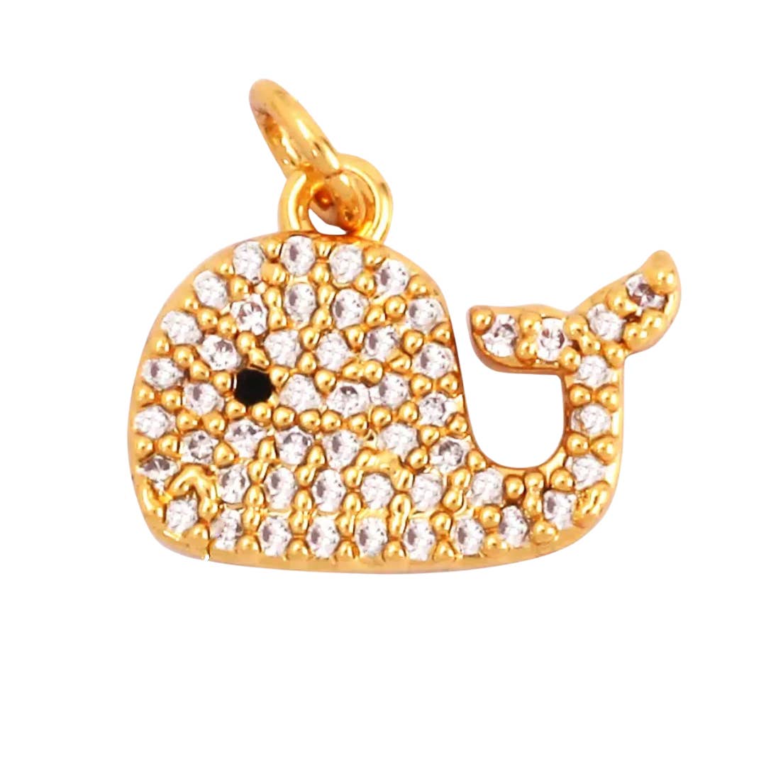 Pave Whale Charm