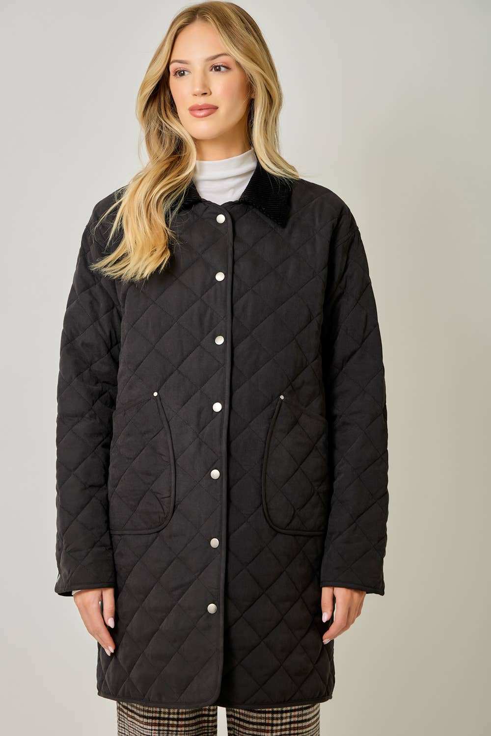 Maddie Quilted Jacket in Black