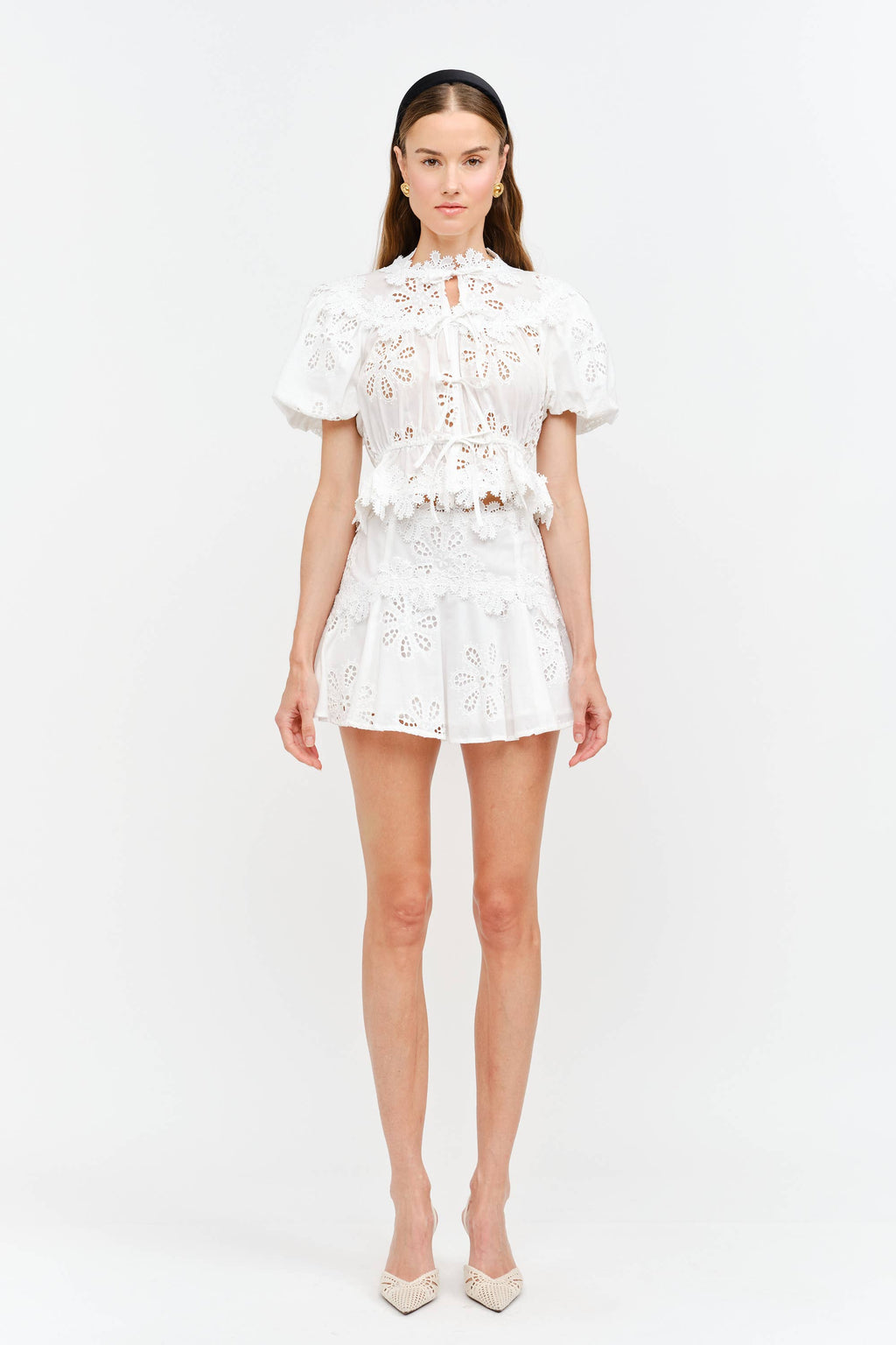 Anna White Floral Top