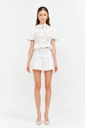 Anna White Floral Top
