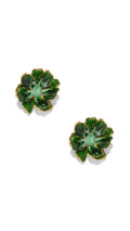 The Pink Reef Small Spruce Green Jewel Box Earrings