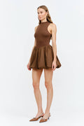 Zoey Dress in Cocoa Brown