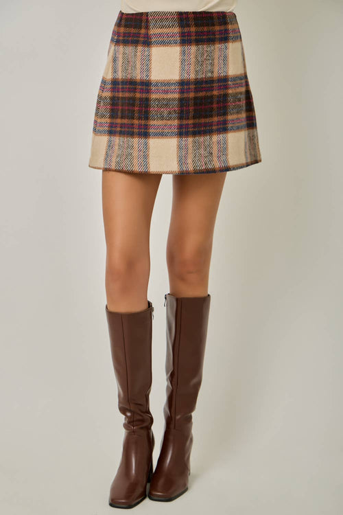 Annie Wool Blend Mini Skirt
