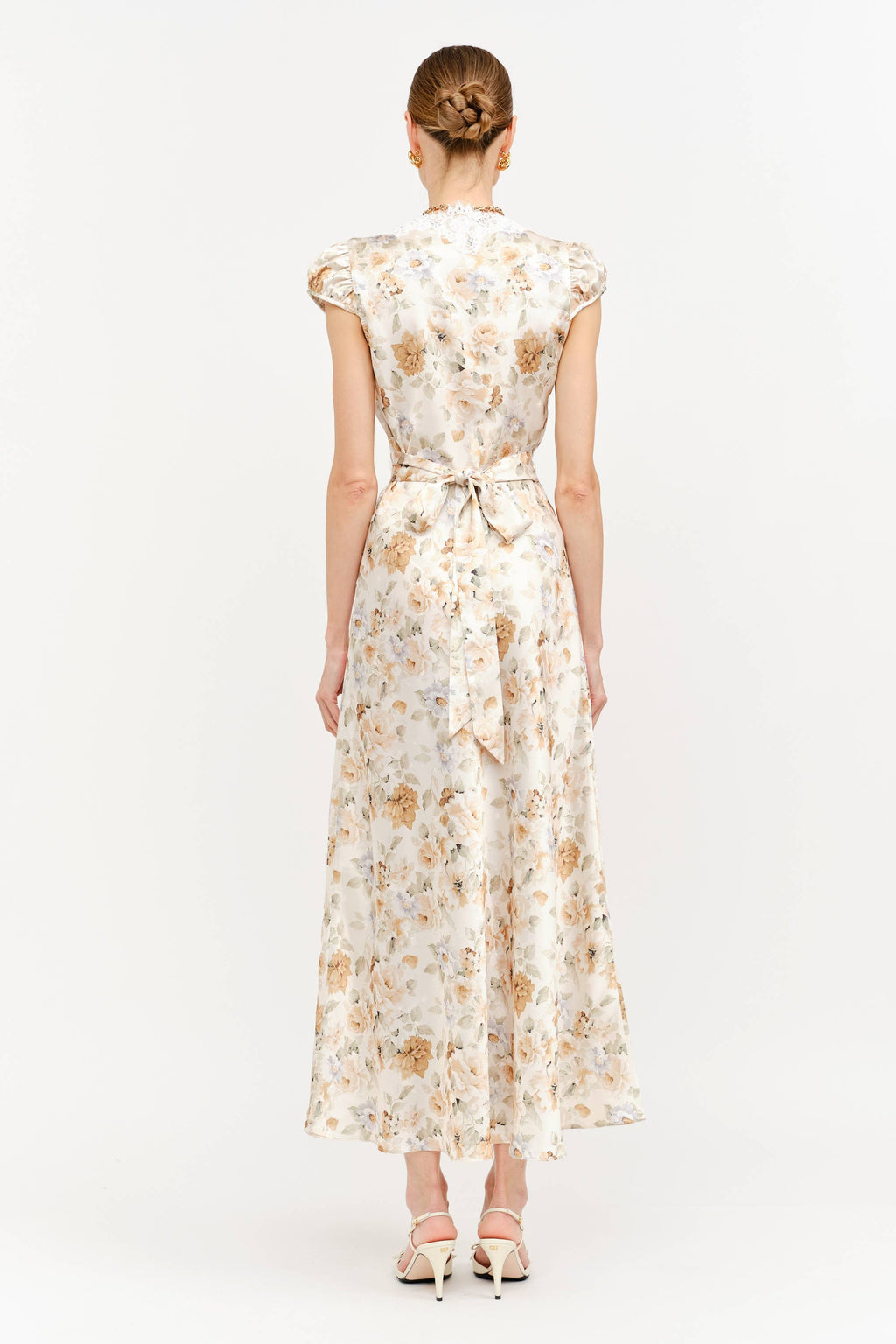 Diane Dress in Yellow Floral
