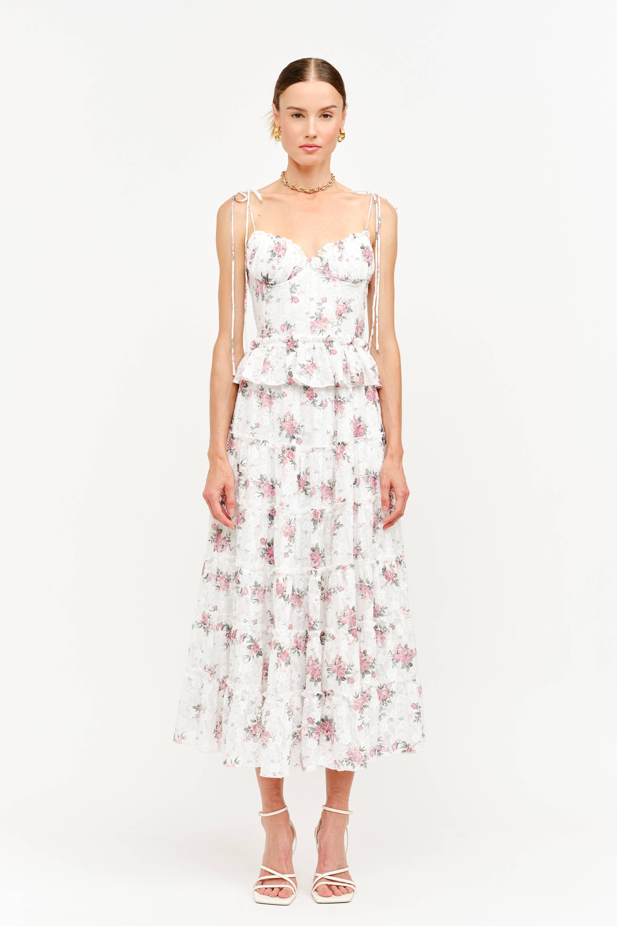 Jo Jo Floral Top with Ties