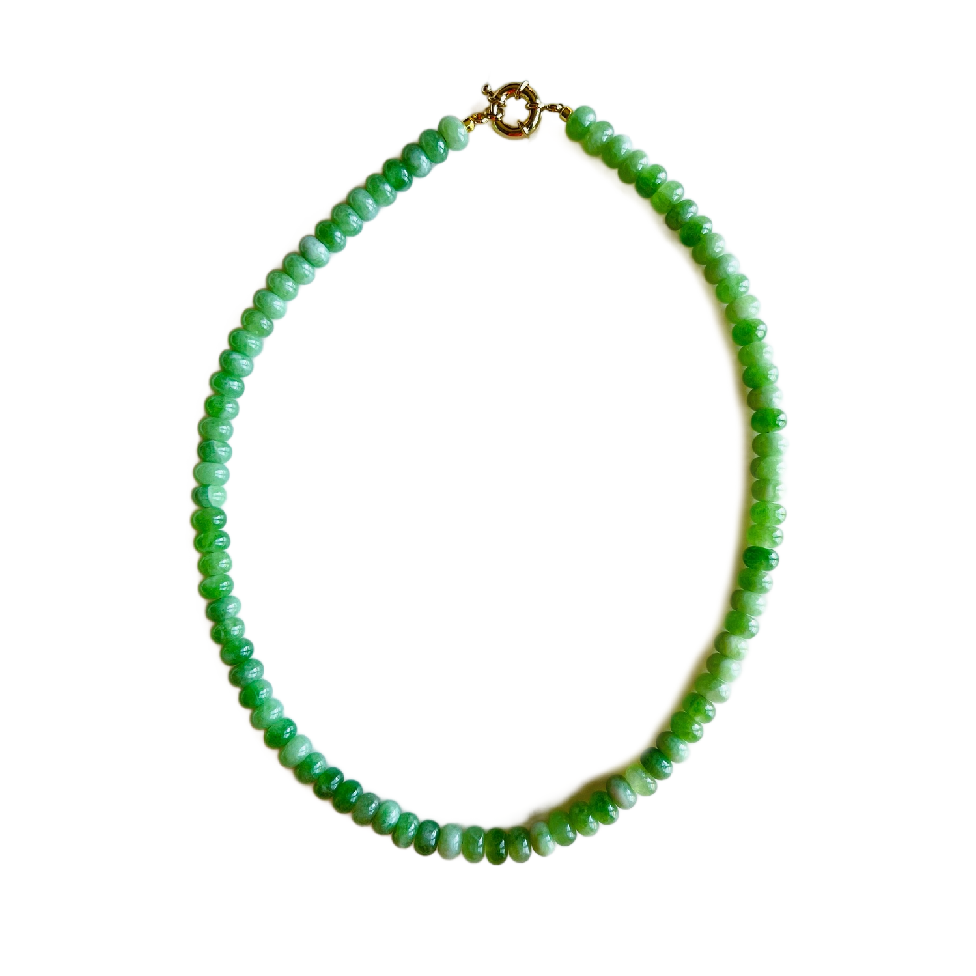 Spring Green Candy Stone Necklace