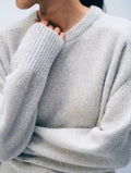 MERINO METALLIC EASY CREWNECK
