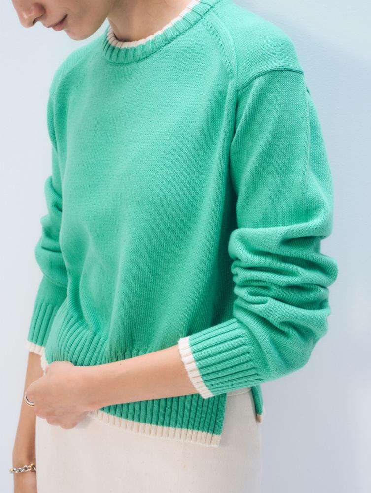 VARSITY COTTON CREWNECK