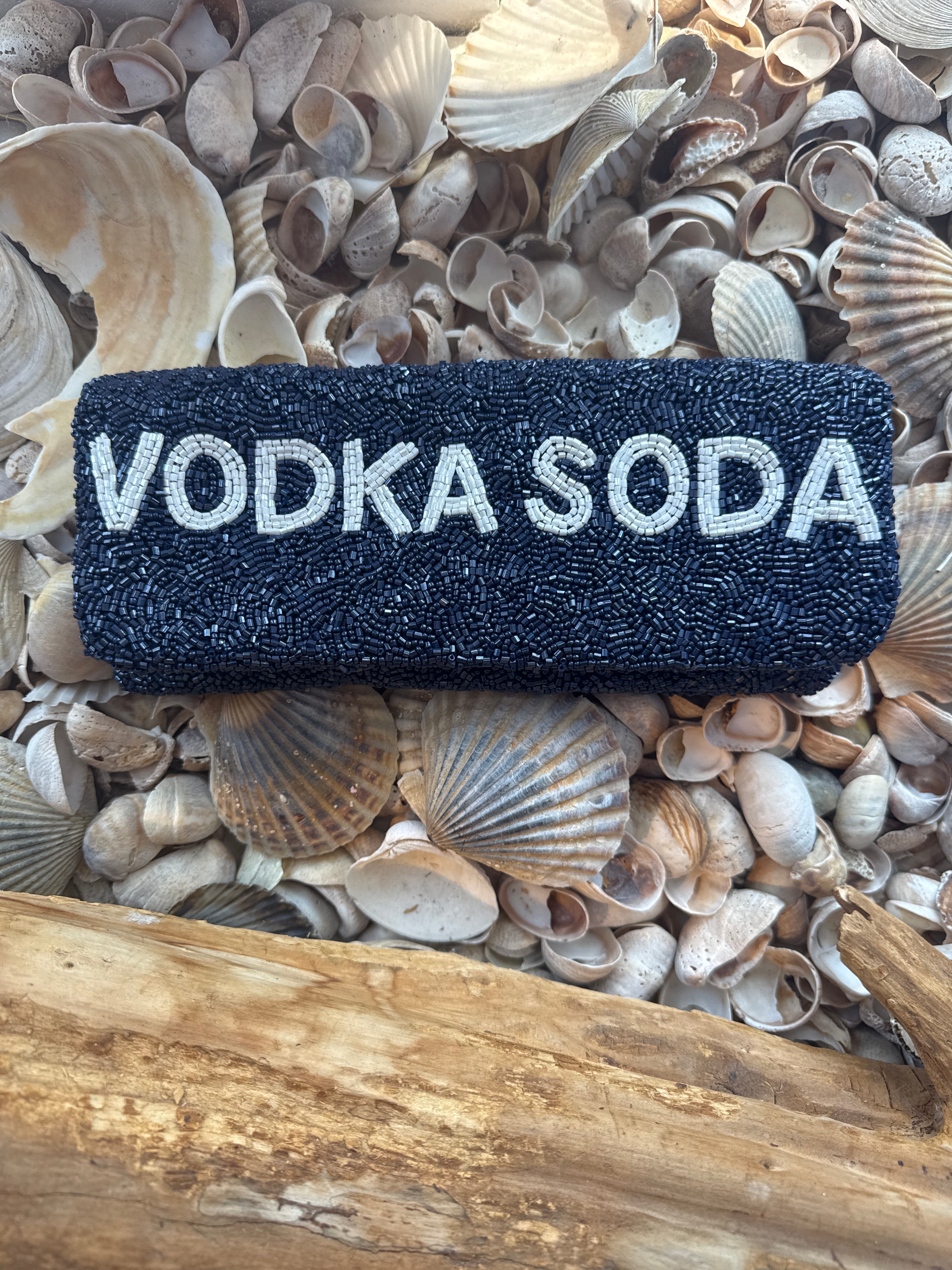 Vodka Soda / Close It Clutch Navy & White