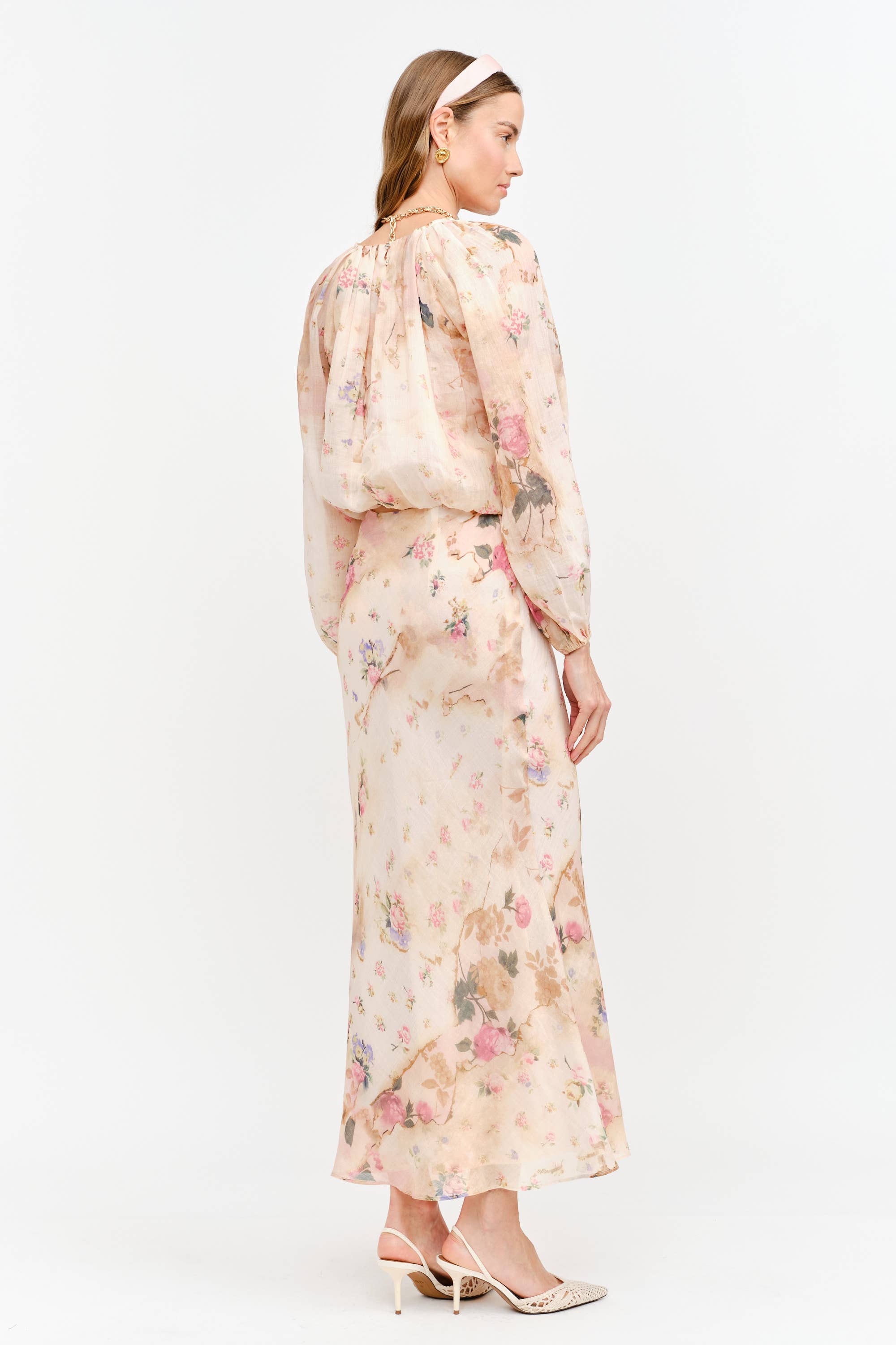 Sloan Blouse in Natural Multi