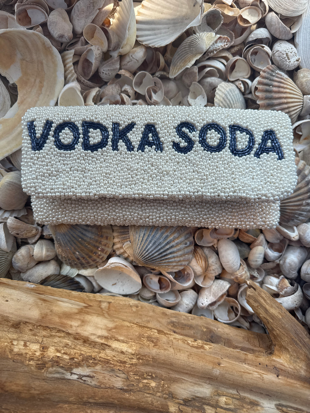 Vodka Soda / Close It Clutch Pearl & Navy