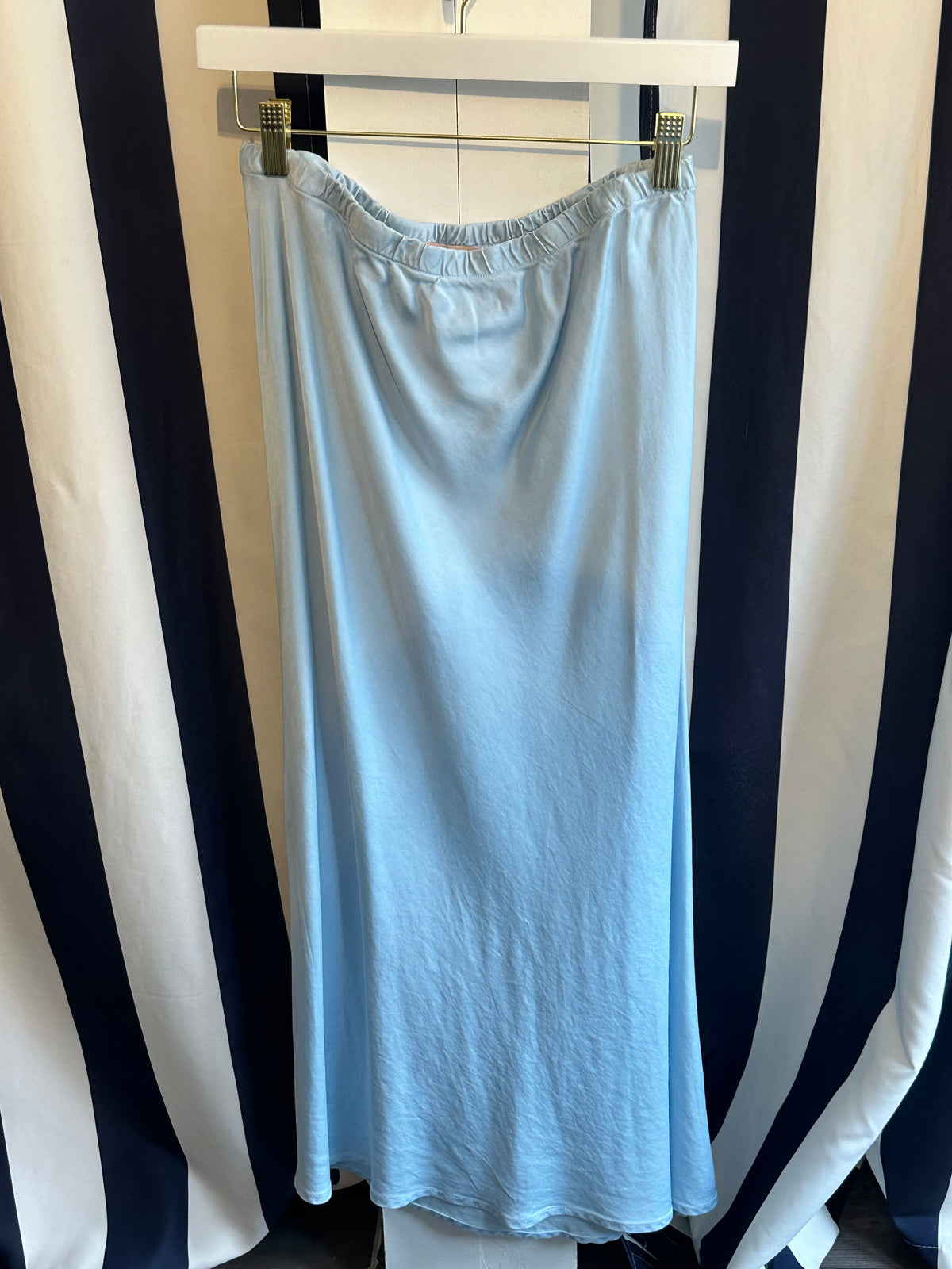 Cali Dreaming Slip Skirt in Sky Blue