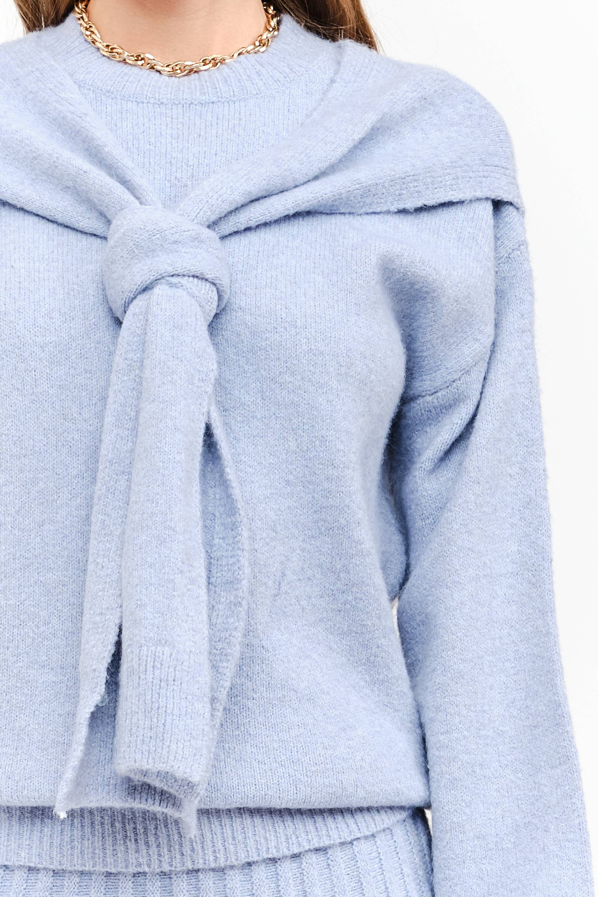 Annie Dusty Blue Sweater