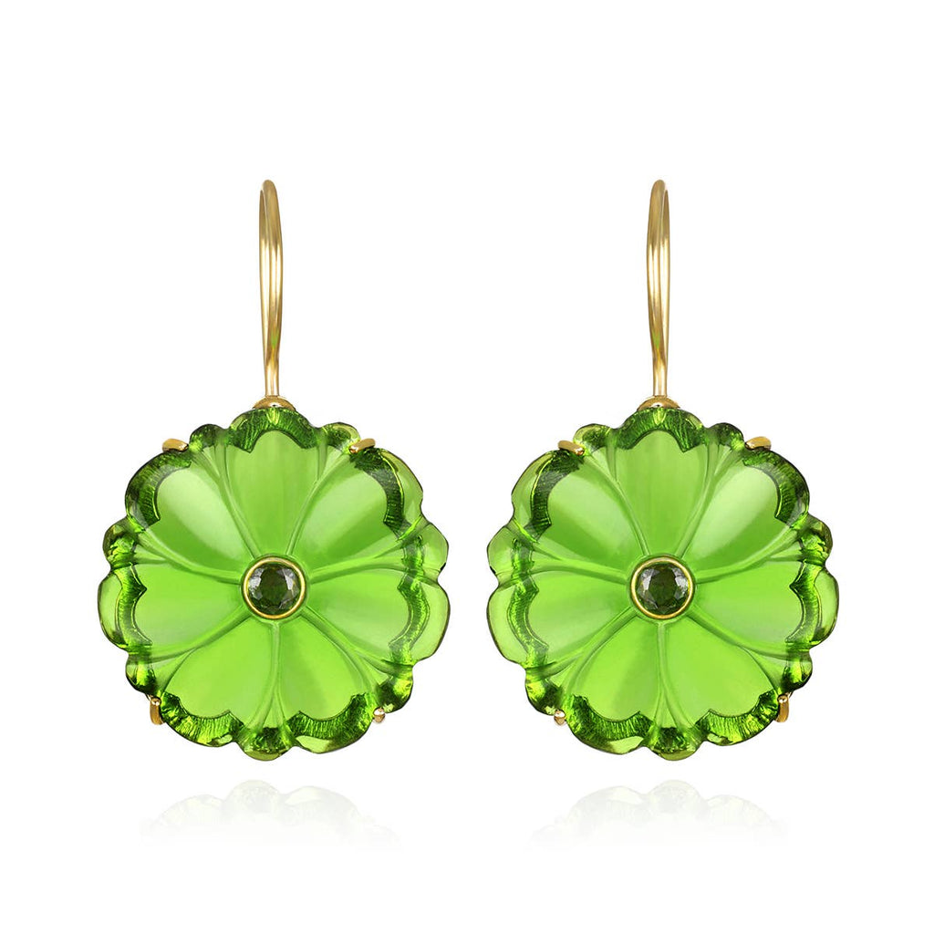 Magnolia Earring in Apple Green